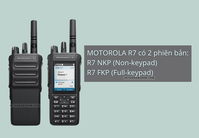 Motorola R7 có 2 phiên bản: Không màn hình và có màn hình