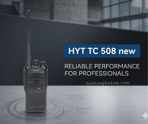 bộ đàm hytera tc508 phiên bản mới cải tiến khả năng kết nối liên lạc hiệu quả