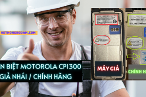Phân biệt bộ đàm Motorola CP1300 Giả & Chính Hãng