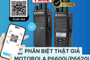 Phân biệt (THẬT và GIẢ) Bộ Đàm Chống Cháy Nổ Motorola P6600i-TIA/P6620i-TIA